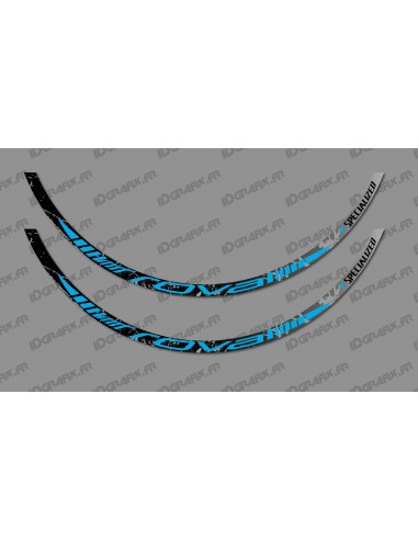 Lot 2 Stickers Brush Edition (Blue) - Rim Roval