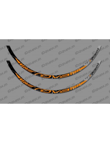 Lot 2 Stickers Brush Edition (Orange) - Rim Roval