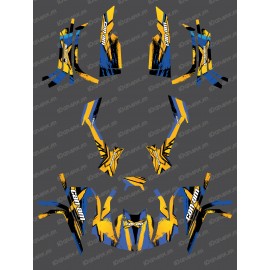 Kit dekor Full Whip (Gelb/Blau) - IDgrafix - Can-Am L-serie Outlander