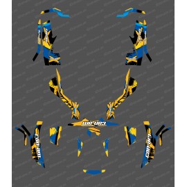 Kit décoration Full WHIP Edition (Jaune/Bleu) - IDgrafix - Can Am Outlander (G1)