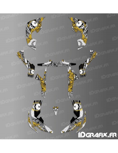 Kit dekor Skull Series Full (Gelb)- IDgrafix - Can Am Renegade