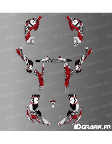 Kit decorazione Cranio Completo di Serie (Rosso)- IDgrafix - Can Am Renegade