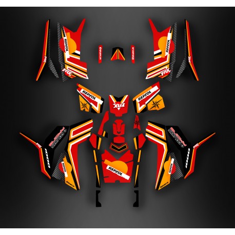 Kit decoration Repsol series (Full) - IDgrafix - Polaris 850/1000 Scrambler - IDgrafix