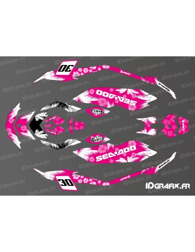 Kit de decoració Cocos Edició Completa (Rosa) per Seadoo Espurna -idgrafix