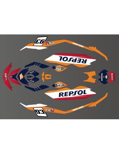 Kit de decoració Honda GP sèrie per a la Seadoo Espurna -idgrafix