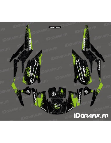 Kit decorazione Spotof Edizione (Verde)- IDgrafix - Polaris RZR 1000 Turbo
