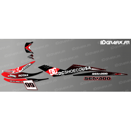 Kit decoration DC Usa Red for Seadoo RXT 215-255 - IDgrafix