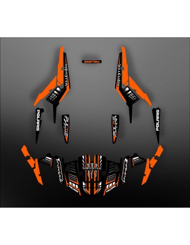 Kit décoration 100% Perso Monster Orange - IDgrafix - Polaris RZR 1000 S/XP