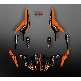 Kit dekor 100% - Def-Monster-Orange - IDgrafix - Polaris RZR 1000 S/XP