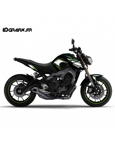 Kit décoration Racing vert - IDgrafix - Yamaha MT-09 (jusqu'à 2016)