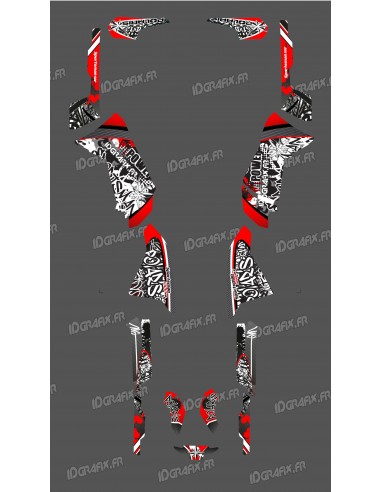 Kit de decoración de la Etiqueta Roja de la Serie - IDgrafix - Polaris 500 Deportista