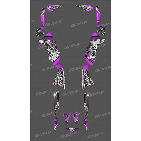 Kit décoration Rose Tag Series - IDgrafix - Polaris 500 Sportsman-idgrafix