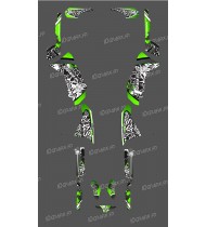 Kit de decoración Verde de la Etiqueta de Serie - IDgrafix - Polaris 500 Deportista