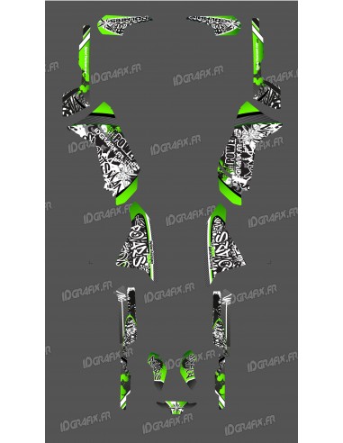 Kit de decoración Verde de la Etiqueta de Serie - IDgrafix - Polaris 500 Deportista