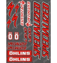 Brett Sticker 21x30cm (Rot/Schwarz) - Specialized / Öhlins