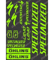 La junta de la etiqueta Engomada de 21x30cm (Verde Neón) - Especializado / Ohlins
