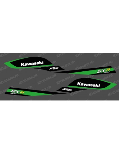 Kit de decoració Rèplica de Fàbrica (Negre/Verd) per a Kawasaki SXR 800 -idgrafix