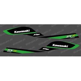 Kit decoration Replica Factory (Black/Green) for Kawasaki SXR 800 - IDgrafix