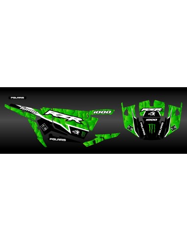 Kit de decoració XP1K3 Edició (Verd)- IDgrafix - Polaris RZR 1000 Turbo -idgrafix