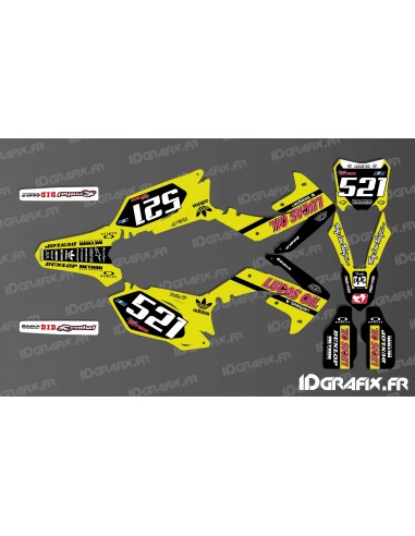 Kit decoration Honda Lucas Oil Yellow-Replica - Honda CR/CRF 125-250-450