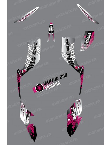Kit de decoración de color Rosa de la Serpiente - IDgrafix - Yamaha Raptor 250