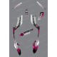 Kit de decoración de color Rosa de la Serpiente - IDgrafix - Yamaha Raptor 250