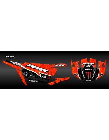 Kit de decoración XP1K3 Edición (Naranja) - IDgrafix - Polaris RZR 1000 Turbo