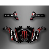 Kit de décoration Monstruo Rojo - IDgrafix - Polaris RZR 800 / 800