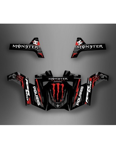 Kit décoration Monster Red - IDgrafix - Polaris RZR 800S / 800