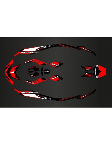 Kit décoration Light Spark Red pour Seadoo Spark