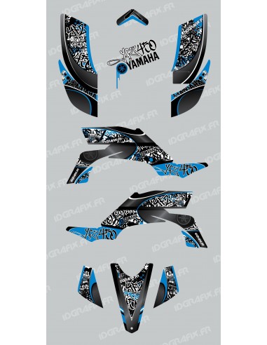 Kit de decoración de Etiqueta Azul - IDgrafix - Yamaha YFZ 450