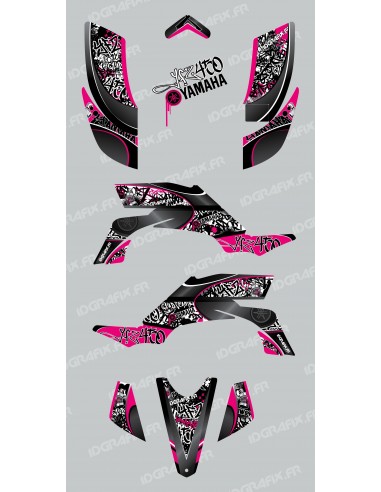 Kit de decoración de la Etiqueta de color de Rosa - IDgrafix - Yamaha YFZ 450