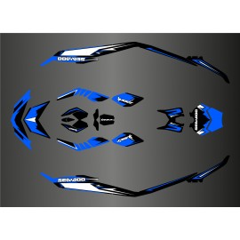Kit de decoración Chispa de Luz Azul para Seadoo Chispa -idgrafix