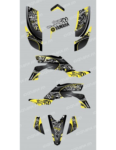 Kit décoration Tag Jaune - IDgrafix - Yamaha YFZ 450