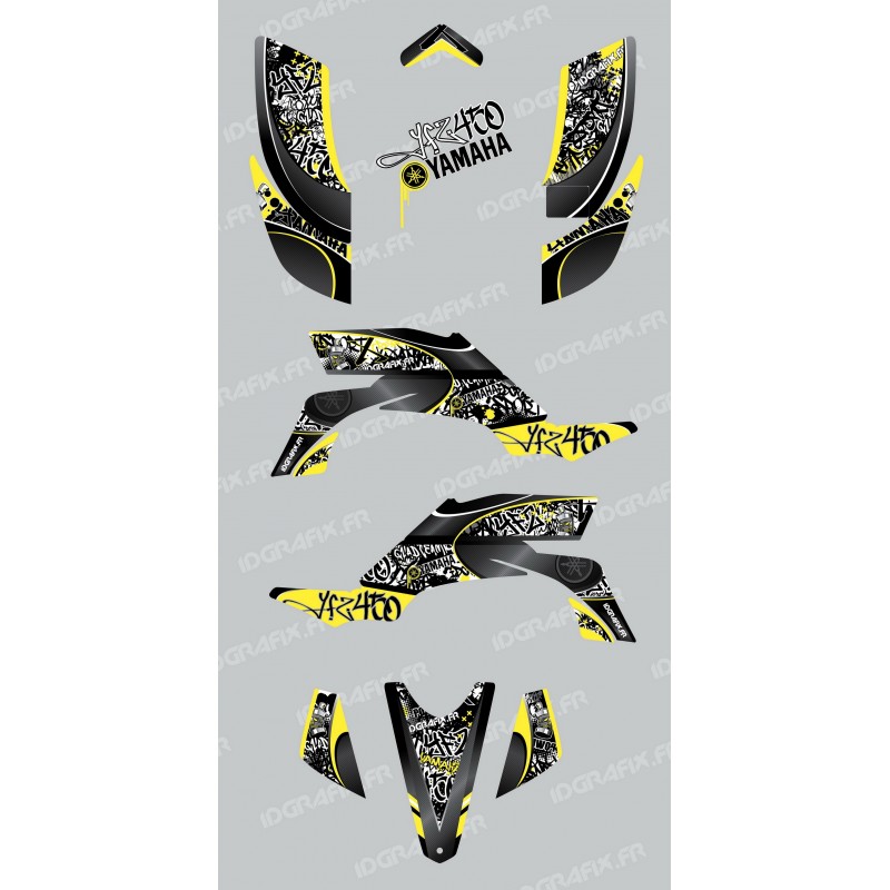 Kit-dekoration-Tag, Gelb - IDgrafix - Yamaha YFZ 450
