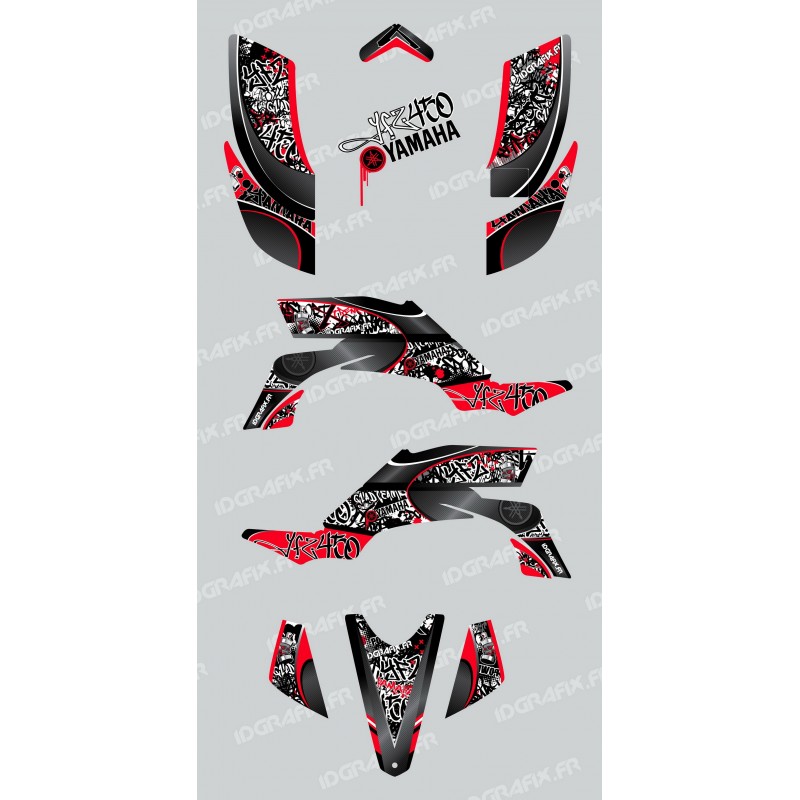 Kit-dekoration-Tag, Rot - IDgrafix - Yamaha YFZ 450