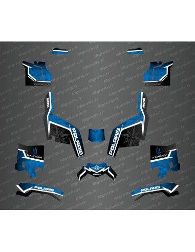 Kit déco side edition (Bleu) - Idgrafix - Polaris Sportsman XP 1000 (après 2018)