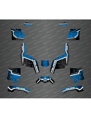 Kit deco costat edició (Blau) - Idgrafix - Polaris Esportista XP 1000 (després de 2018) -idgrafix