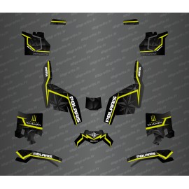 Kit deco side edition (Black/Fluo Yellow) - Idgrafix - Polaris Sportsman XP 1000 (after 2018) - IDgrafix