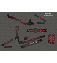 Kit deco di Carbonio, Edizione Completa (Rosso) - Specializzata Levo Carbonio