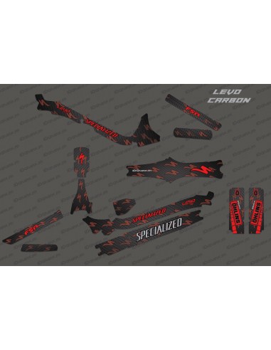 Kit déco Carbone Edition Full (Rouge) - Specialized Levo Carbon