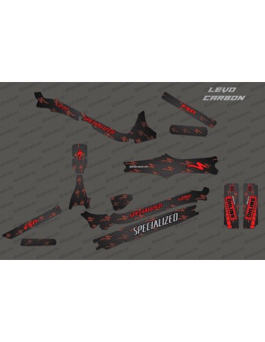 Kit deco de Carbono Edición Completa (Rojo) - Especializado Levo de Carbono