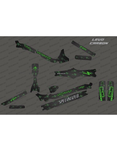Kit déco Carbone Edition Full (Vert) - Specialized Levo Carbon