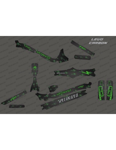 Kit deco Carbon Edition Full (Green) - Specialized Levo Carbon