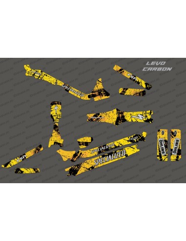 Kit déco Brush Edition Full (Jaune) - Specialized Levo Carbon