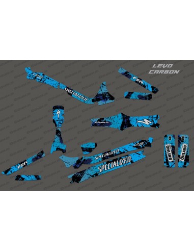 Kit déco Brush Edition Full (Bleu) - Specialized Levo Carbon