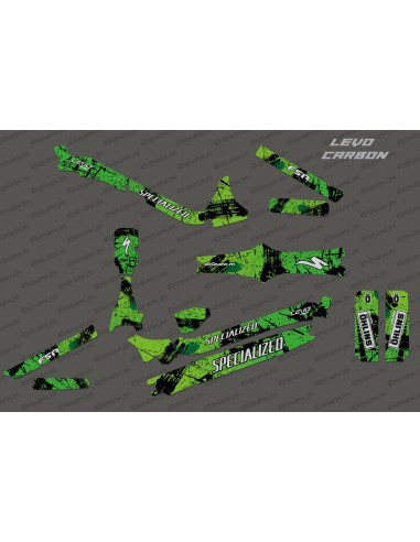 Kit déco Brush Edition Full (Vert) - Specialized Levo Carbon