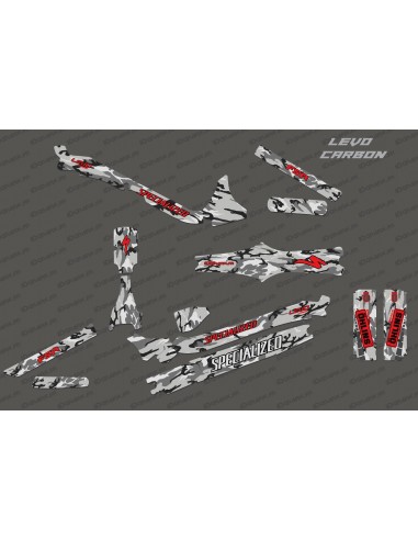 Kit deco Camo Edizione Completa (Rosso) - Specializzata Levo Carbon