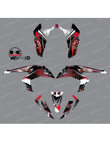 Kit décoration Reptile Rouge - IDgrafix - Kawasaki KFX 450R