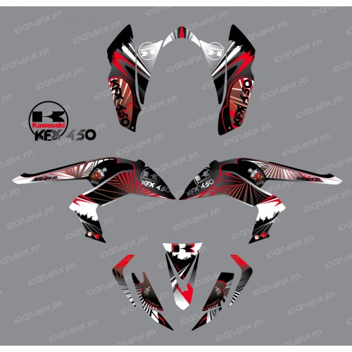 Kit decoration Reptile Red - IDgrafix - Kawasaki KFX 450R
